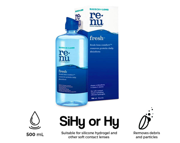 Bausch and Lomb Renu Fresh 500mL Features