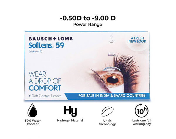 Bausch and Lomb Soflens59 Features